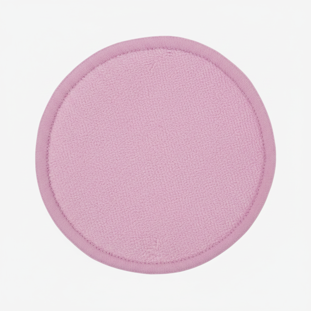 Tampon Démaquillant Lavable en Microfibre – Rose ou Violet