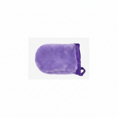 Gant Démaquillant Lavable en Microfibre – Violet Foncé