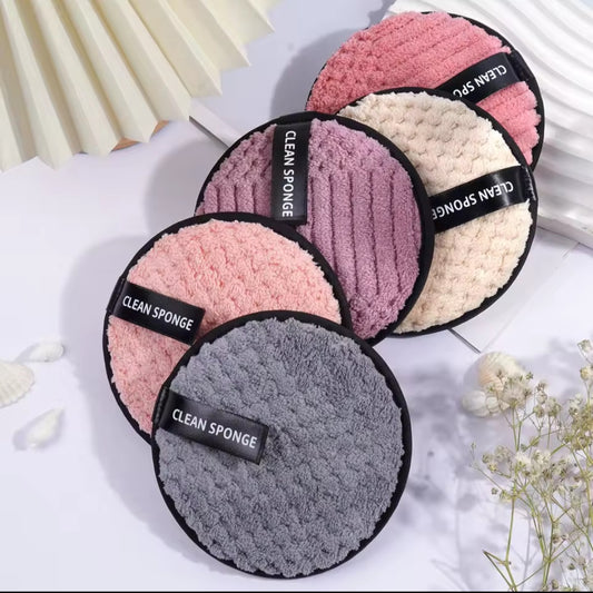 Disque Démaquillant Lavable en Polyester Doux – Clean Sponge