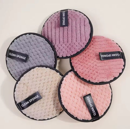 Disque Démaquillant Lavable en Polyester Doux – Clean Sponge