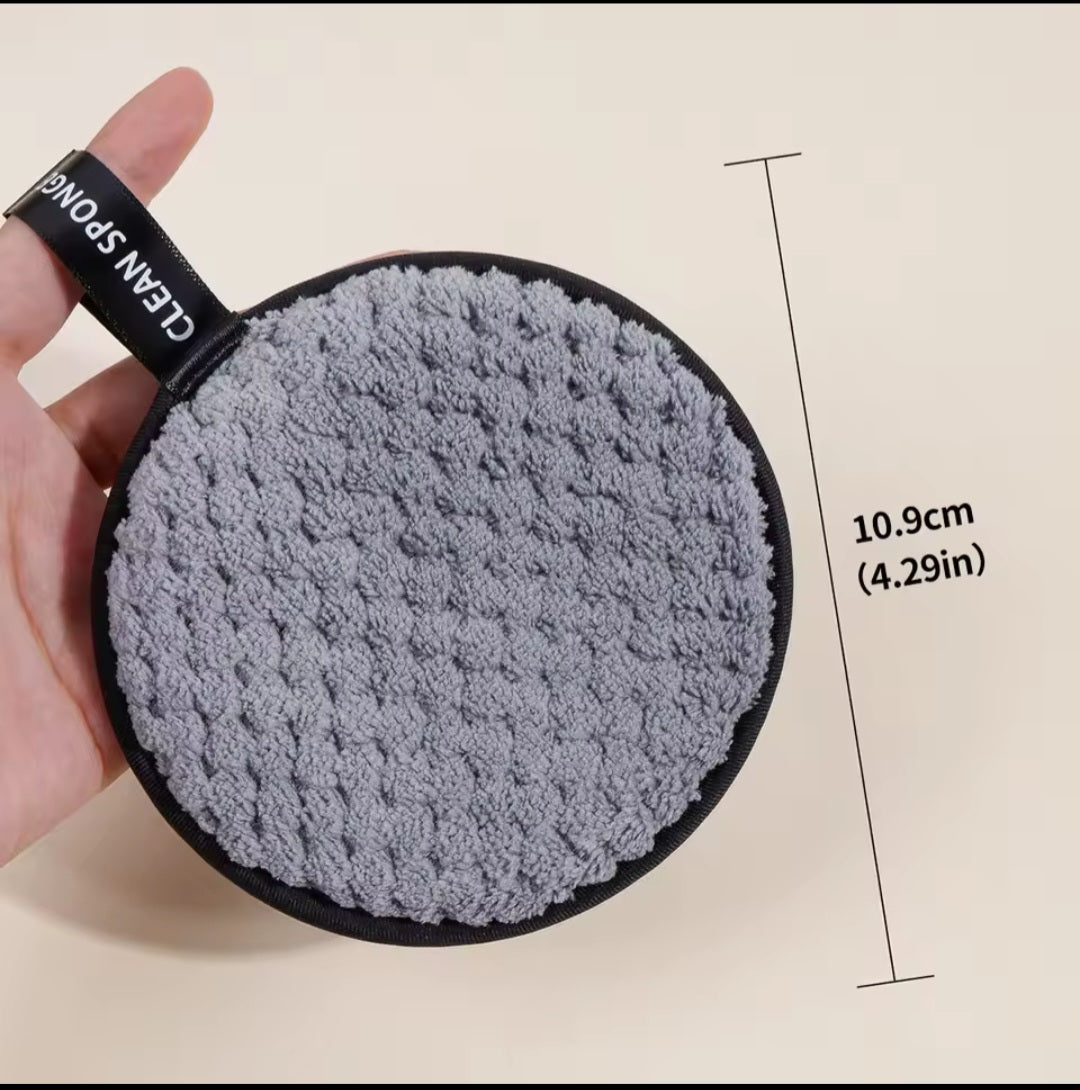 Disque Démaquillant Lavable en Polyester Doux – Clean Sponge