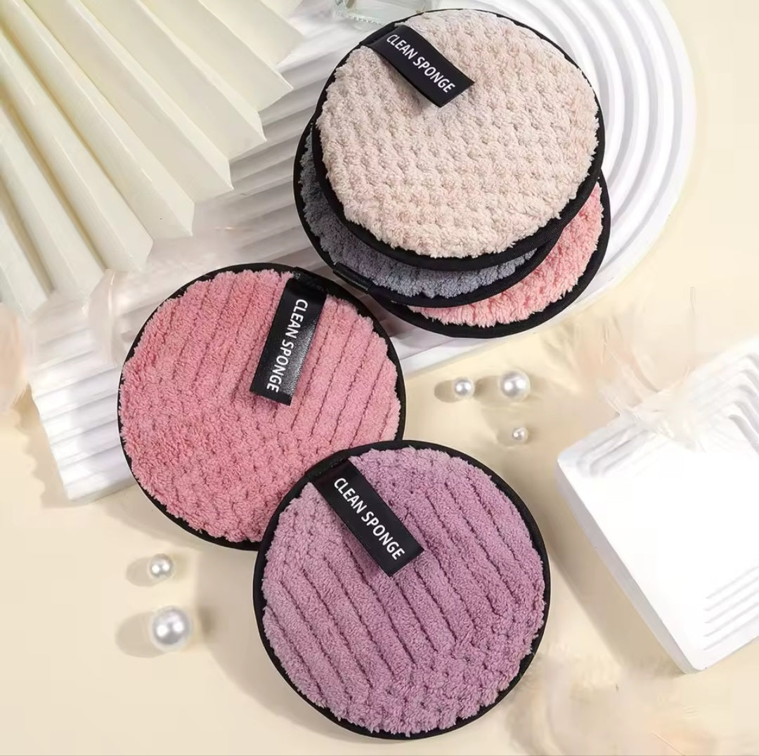 Disque Démaquillant Lavable en Polyester Doux – Clean Sponge