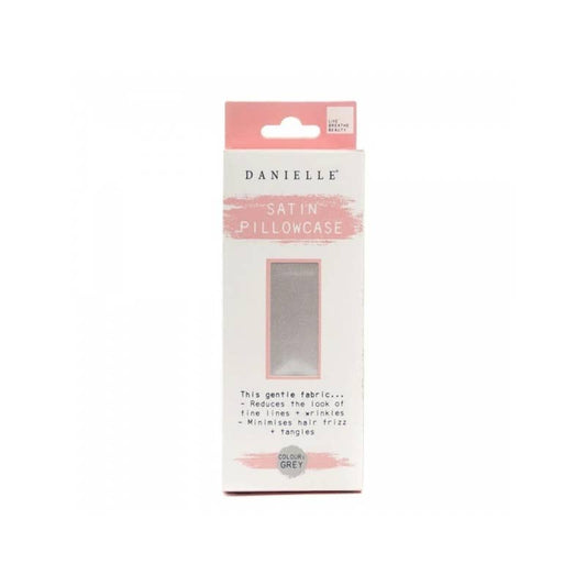 Taie d'oreiller en satin Danielle Gris