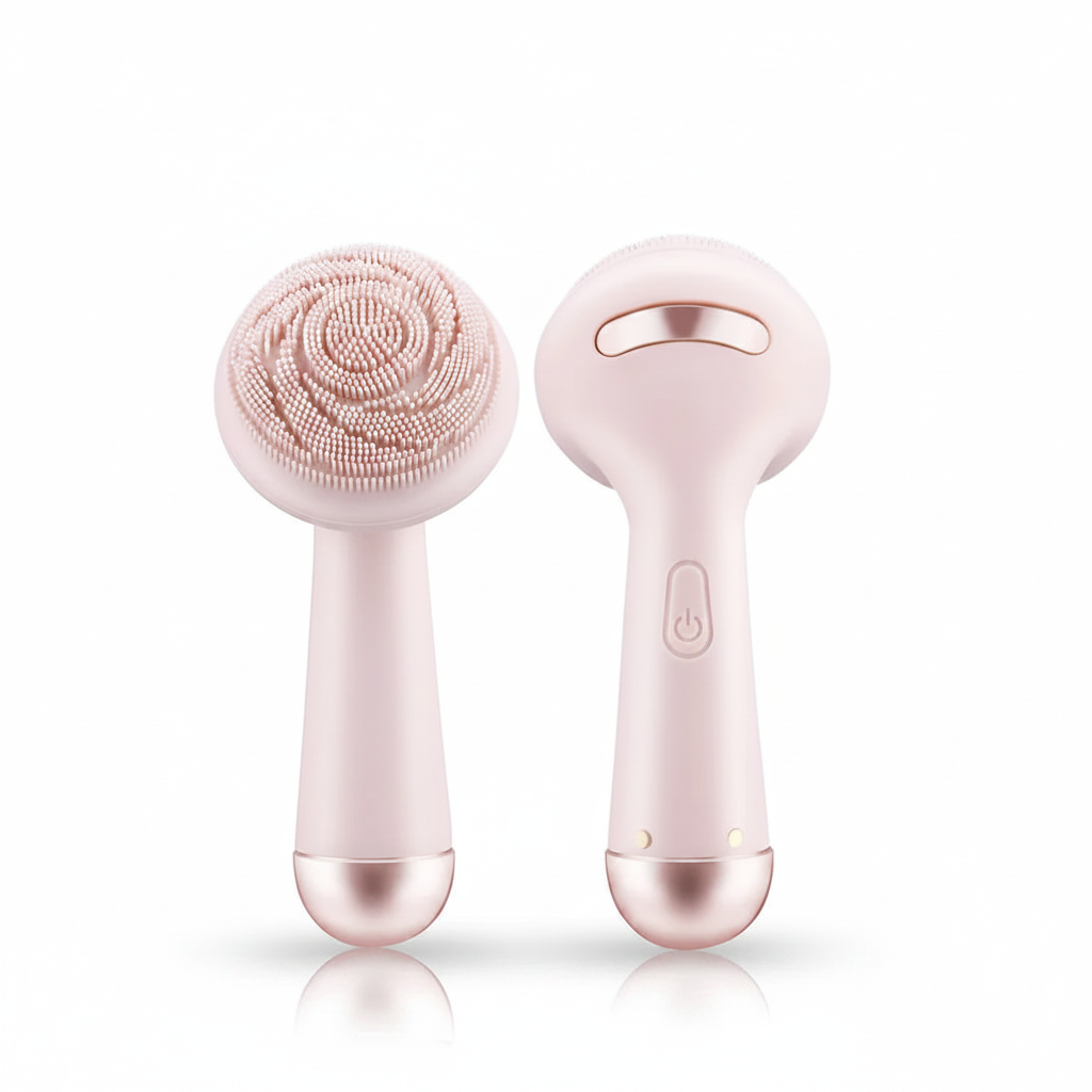 Brosse Nettoyante Faciale Électrique en Silicone - Massage Vibrant Rechargeable Étanche