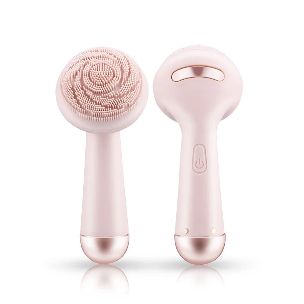 Brosse Nettoyante Faciale Électrique en Silicone - Massage Vibrant Rechargeable Étanche