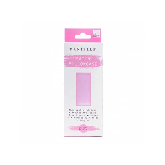 Taie d'oreiller en satin Danielle Rose blush