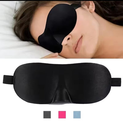 Masque de Nuit 3D Doux  Couleur Rose – Aide au Sommeil