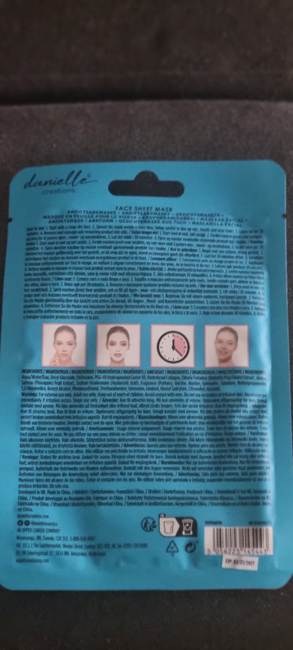 Masque visage Danielle Bubble 1 pièce