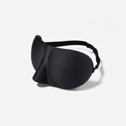 Bandeau de nuit 3D noir – Masque de sommeil concave moulé