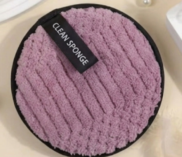 Disque Démaquillant Lavable en Polyester Doux – Clean Sponge