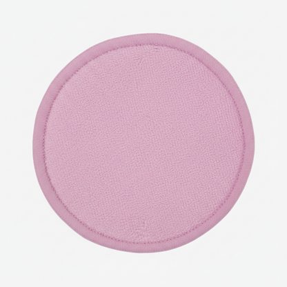 Tampon Démaquillant Lavable en Microfibre – Rose ou Violet