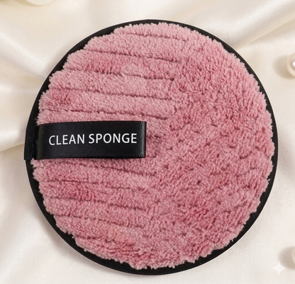 Disque Démaquillant Lavable en Polyester Doux – Clean Sponge