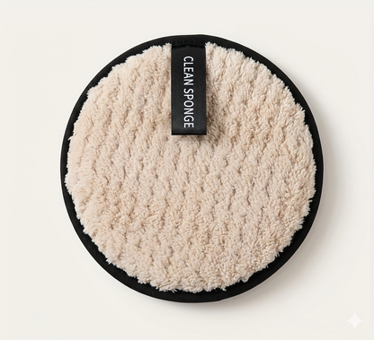 Disque Démaquillant Lavable en Polyester Doux – Clean Sponge